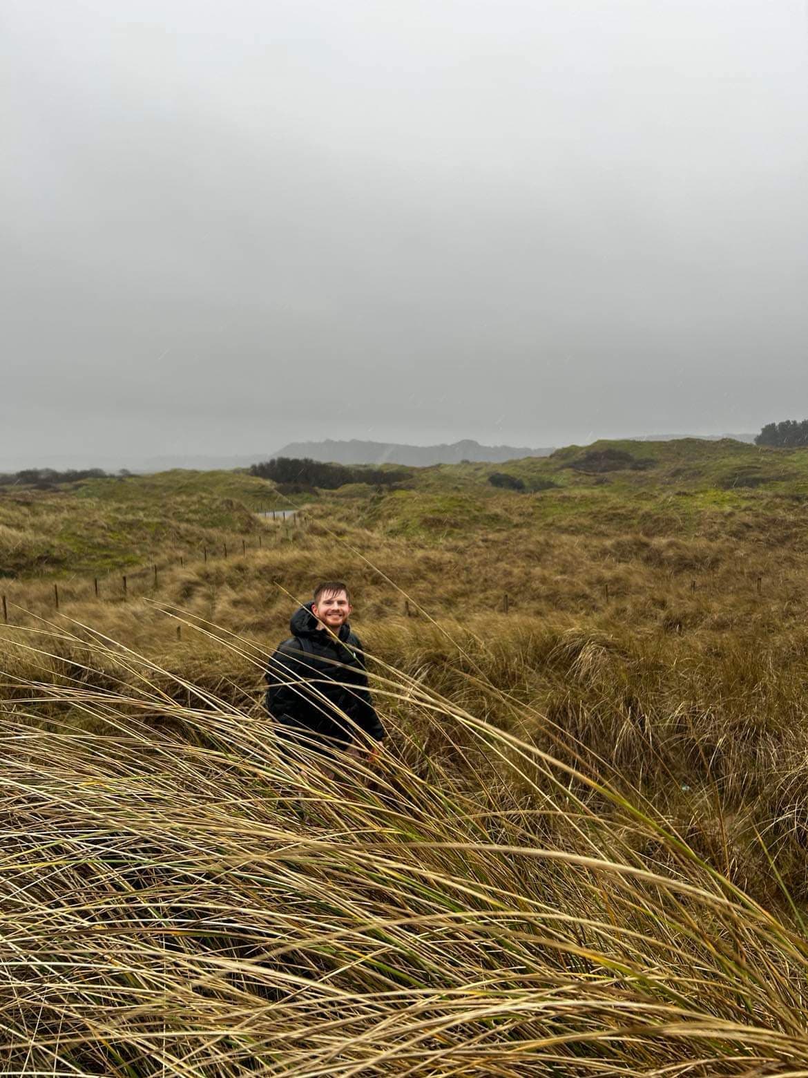 Francois Olwage on the dunes at Cwm Ivy